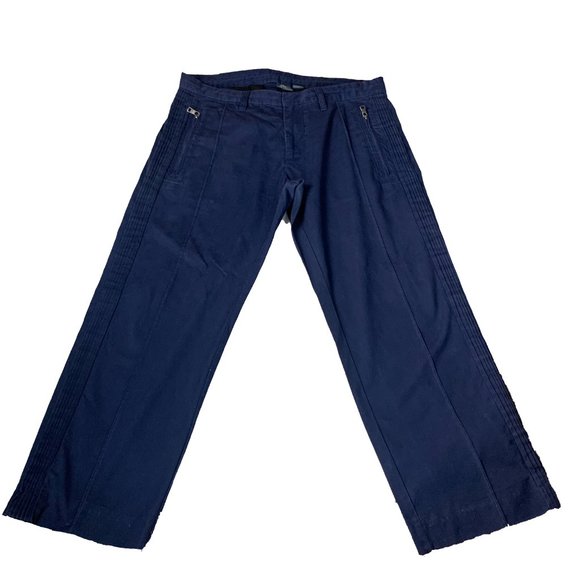 AlX‎ ARMANI EXCHANGE Side Pleated Crop Chinos - Picture 9 of 9
